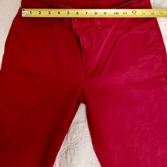 J Brand Womens Red Skinny Jeans Size 30 Red Solid - Good Condition - Picture 5 of 8